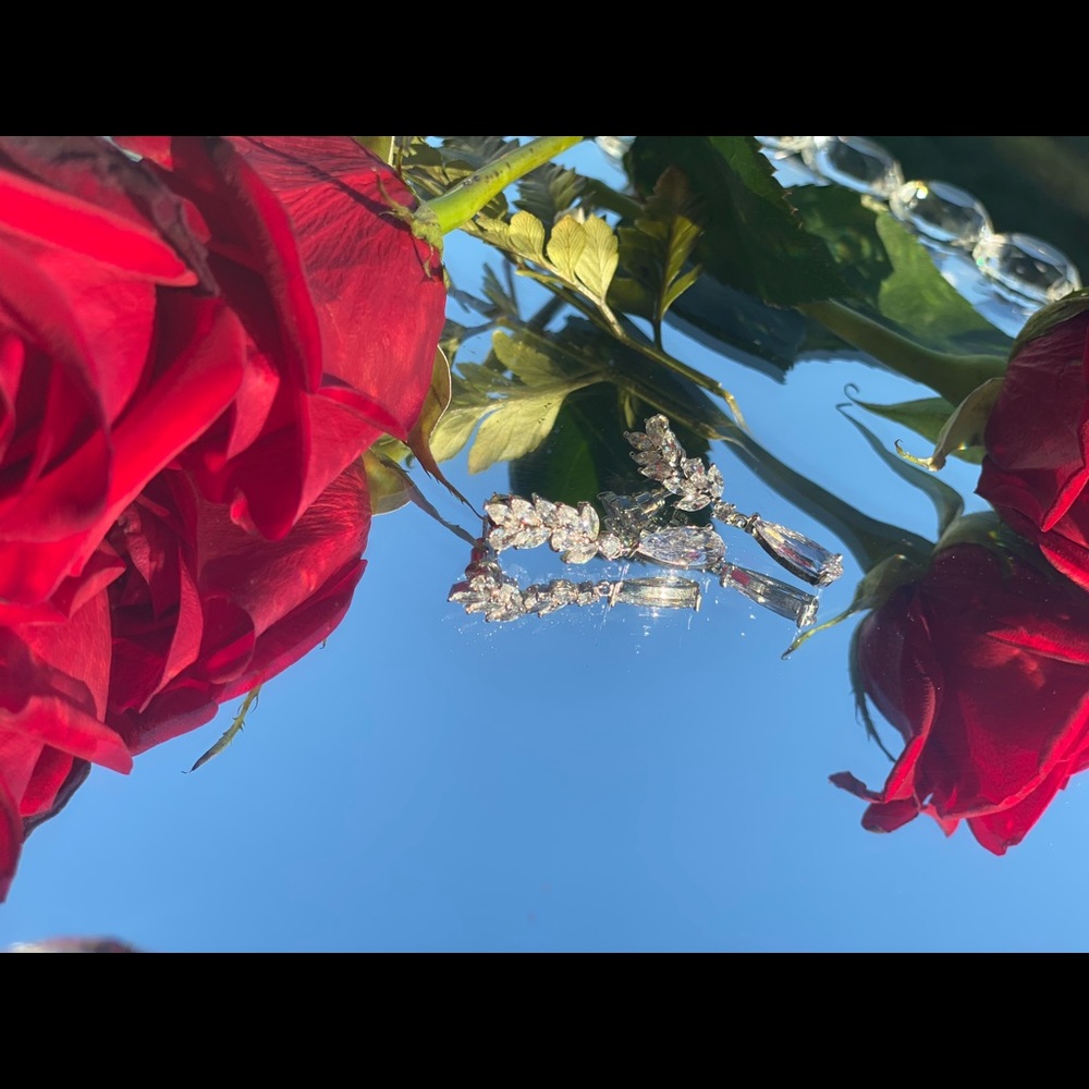 Bridal earrings cubic zirconia earrings